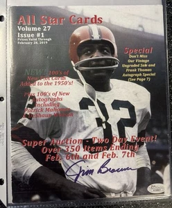 Jim Brown HOF Signed Magazine Cover JSA AUTO COA - Picture 1 of 4