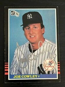 Joe Cowley Autograph Signed 1985 Donruss New York Yankees - Picture 1 of 1