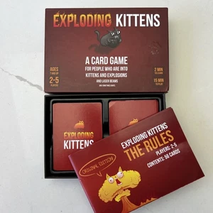 Exploding Kittens Card Game 2015 Original Edition COMPLETE Instructions - Picture 1 of 6