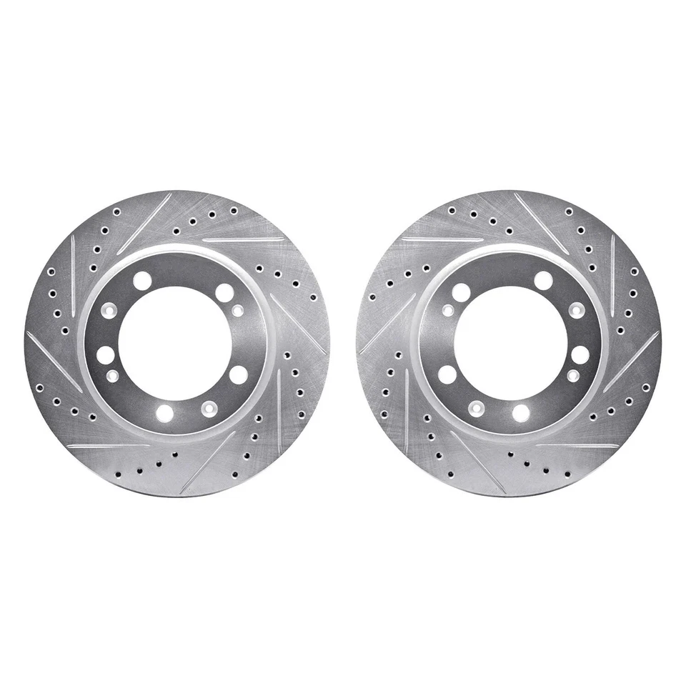 For Porsche 944 89-91 R1 Concepts Drilled & Slotted Front Brake Rotor Set Foto 1 de 3