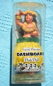 NEW-Unused Vintage 1990s LARGE HAWAIIAN DANCING HULA GIRL. DASHBOARD Hula DOLL - Foto 1 di 1