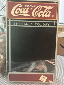 Vintage Drink Coca-Cola Specials To-Day Chalk Board w/Chalk Holder NOS - Picture 1 of 3