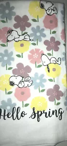 Peanuts~”Snoopy~”HELLO SPRING”~Toalla de cocina/baño~16”X26”~NUEVO~ENVÍO RÁPIDO GRATUITO - Imagen 1 de 3
