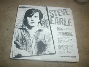 Steve Earle Guitar Town PROMO AOR Sampler 3 Tracks DDD 1986 - Imagen 1 de 2