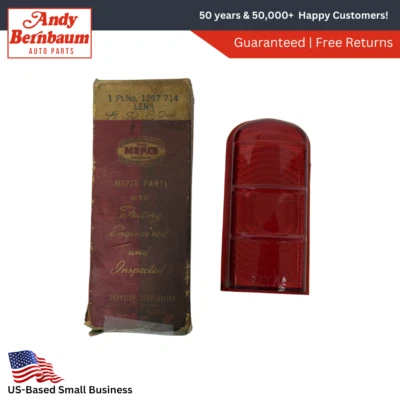 Lente de lámpara de luz trasera Plymouth Dodge Desoto Wagon 1949-1950 1297714 Nuevo de Lote Antiguo Foto 1 de 4