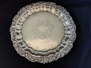 John Sherwood & Sons Silverplate Salver C.1850 - Picture 1 of 9