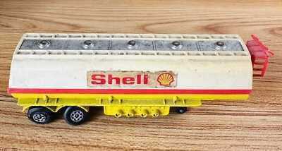 Matchbox Super Kings 1973 SHELL Yellow K-16 Articulated K-115 Tanker Trailer 6” - Image 1 of 4