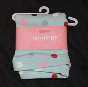NWT Gymboree WINTER SNOWFLAKE Blue Multi-color Dot Knit Leggings Pants  Sz 4 yrs - Picture 1 of 1