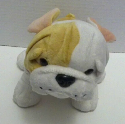 Webkinz HM679 Brown & White Bulldog Puppy Plush Stuffed Animal (NO Code) Rare - Image 1 of 3