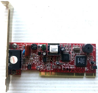 Netcomm IN5699_4 56K V.92 PCI Modem Card Gold Front - Image 1 of 3