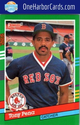1991 Donruss Boston Red Sox #456a Tony Pena - Image 1 of 2