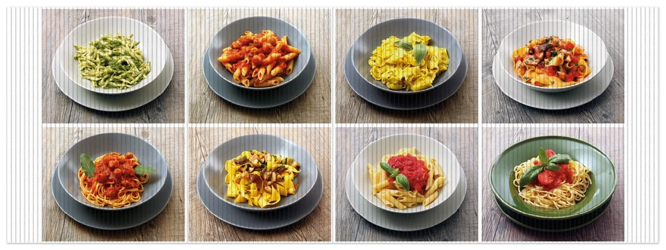 Wallario Duschmatte Bad Teppich Vorleger Italienische Pasta Nudeln Spaghetti - Bild 1 von 1