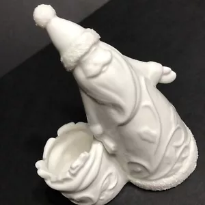 Yankee Candle Navidad Santa Votivo Candelabro Estilizado Blanco Puro Figura - Imagen 1 de 10