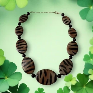 Collar de imitación con estampado de tigre - Imagen 1 de 5