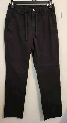 Мужские штаны George SMALL 28-30 стрейч на талии без застежек ЧЕРНЫЕ на шнурке No10725 - Изображение 1 из 4