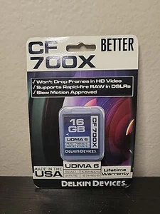 Delkin Pro 16G UDMA 6 Compact Flash CF 700X for Canon EOS 1D X 5D 7D 1Ds MA - Picture 1 of 2