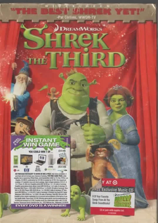 Shrek The Third DVD Dreamworks 2007 11792 **