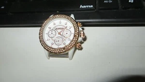 K&BROS ICE TIME Mod. 9553 Swarovski unisex wristwatch Chronograph Japan movement - Picture 1 of 12