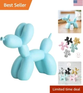 Premium hellblauer Ballon Hund Kunst Skulptur - langlebiger moderner Dekor Akzent - Bild 1 von 6