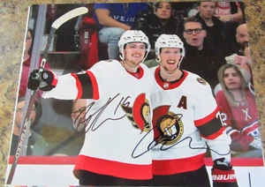 DRAKE BATHERSON THOMAS CHABOT DUAL SIGNED 8X10 MATTE PHOTO OTTAWA SENATORS - Picture 1 of 3
