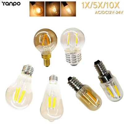 E27 E14 Led Filament Light Bulb Halogen For St58 Neutral Energy-Efficient Retro - Image 1 of 4