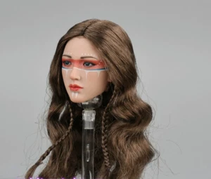 Head Sculpt for TBLeague PL2022-196B Mohegan Huntress Attire Brown 1/6th 12" - Picture 1 of 5