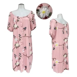 LIV LOS ANGELES Womens M Embroidered Dress Gauzy Summer Lightweight Floral NWT - Picture 1 of 21