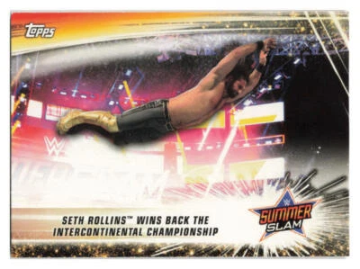 2019 Topps WWE SummerSlam #93 Seth Rollins Wins - Image 1 of 2