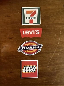 Hipster Sticker Set 4- Dickies, Levi’s, 7-11, Lego- Boards, Cases, Laptops - Photo 1/1