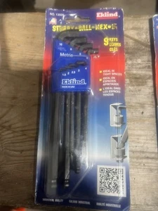 Eklind 13509 Stubby-Ball-Hex Allen Wrench - 9pc set Metric MM sizes 1.5-10 NIB - Picture 1 of 2