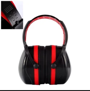 Auriculares de protección auditiva negros trabajo tiro orejera reducción a prueba de ruido - Imagen 1 de 5
