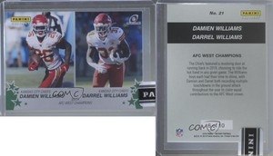 2019 Panini Instant NFL Playoffs Green /10 Damien Williams Darrel #21