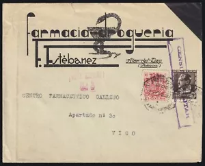 ESPAGNE / ESPAÑA 1937 Fiscal 15c ESPECIAL MOVIL Ed.55 /LSC de ATAR del REY - Imagen 1 de 2