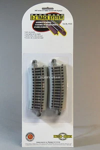BACHMANN E-Z TRACK HO 1/2 SECTION 22" RADIUS CURVE (4) gray train BAC44532 NEW - Picture 1 of 3