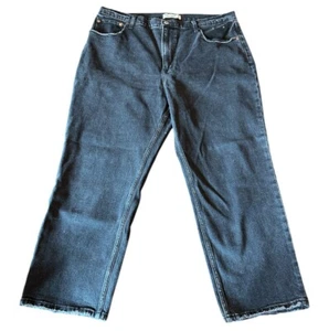 Jean recto de tiro ultra alto Abercrombie & Fitch al tobillo para mujer talla 16 - Imagen 1 de 6