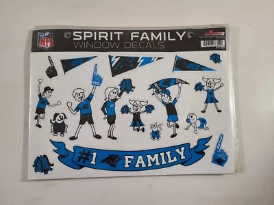 NFL Carolina Panthers Family Spirit Window Decals (17) lot of 12... Great Resell - Image 1 of 3
