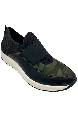 Anne Klein Women's Backdoor Slip On Casual Sneakers Camo Green/Black - Изображение 1 из 3