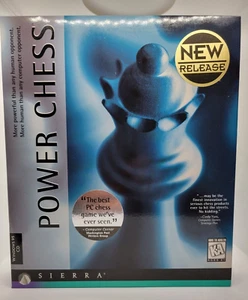 Sierra On-Line Power Chess Windows 95 CD Rom PC Complete In Big Box CIB 1996 - Bild 1 von 11