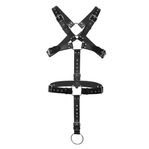 Leder-Harness Herren Gürtel Full Body Riemenbody Körper Geschirr für Anfänger - Bild 1 von 11