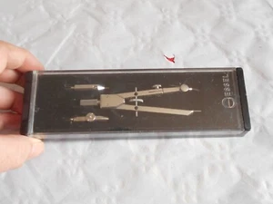 vintage Essel Swiss draftsman's set technical drawing instruments compass - Picture 1 of 5