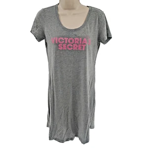 Vestido de Noche Victoria's Secret Pequeño Rosa Estrás Camisón Pijama Mezcla Algodón - Imagen 1 de 4