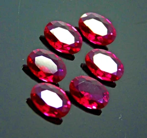 Natural Red RUBY Oval Shape 6.80 Ct Loose Gemstone Lot Ring Size CERTIFIED - Picture 1 of 3