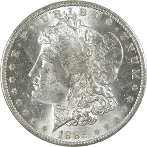 1885 O Morgan Dollar CH AU Choice About Uncirculated Silver $1 Coin - Picture 1 of 4