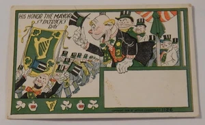 St Patrick's Day postcard "Mayor & Parade" unused vintage - Picture 1 of 2