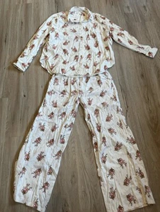 Aerie Cindy Lou Who Flannel Off-Duty Flannel Pajama Set Size medium - Picture 1 of 5