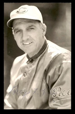 George Kelly Autographed Signed 3.5x5.5 Postcard Cincinnati Reds - Image 1 of 2