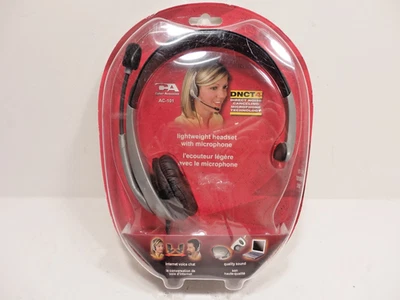 NEW Cyber Acoustics AC-101 Headset with Microphone - AC101 USB Headphone - NIB - Image 1 of 2