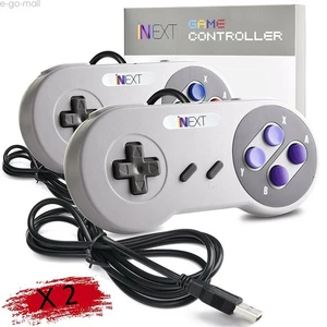2 Pack SNES USB Controller GamePad for Windows PC MAC Linux Raspberry Retrocade - Picture 1 of 4