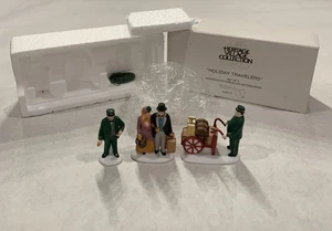 Dept 56, Heritage Village Collection “HOLIDAY TRAVELERS (set of 3), #5571-9 - Picture 1 of 10