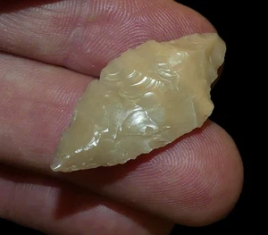 RABBIT ISLAND WASHINGTON ARTEFACTO PUNTA DE FLECHA INDIO TRANSLÚCIDO RELIQUIA COLECCIONABLE - Imagen 1 de 8